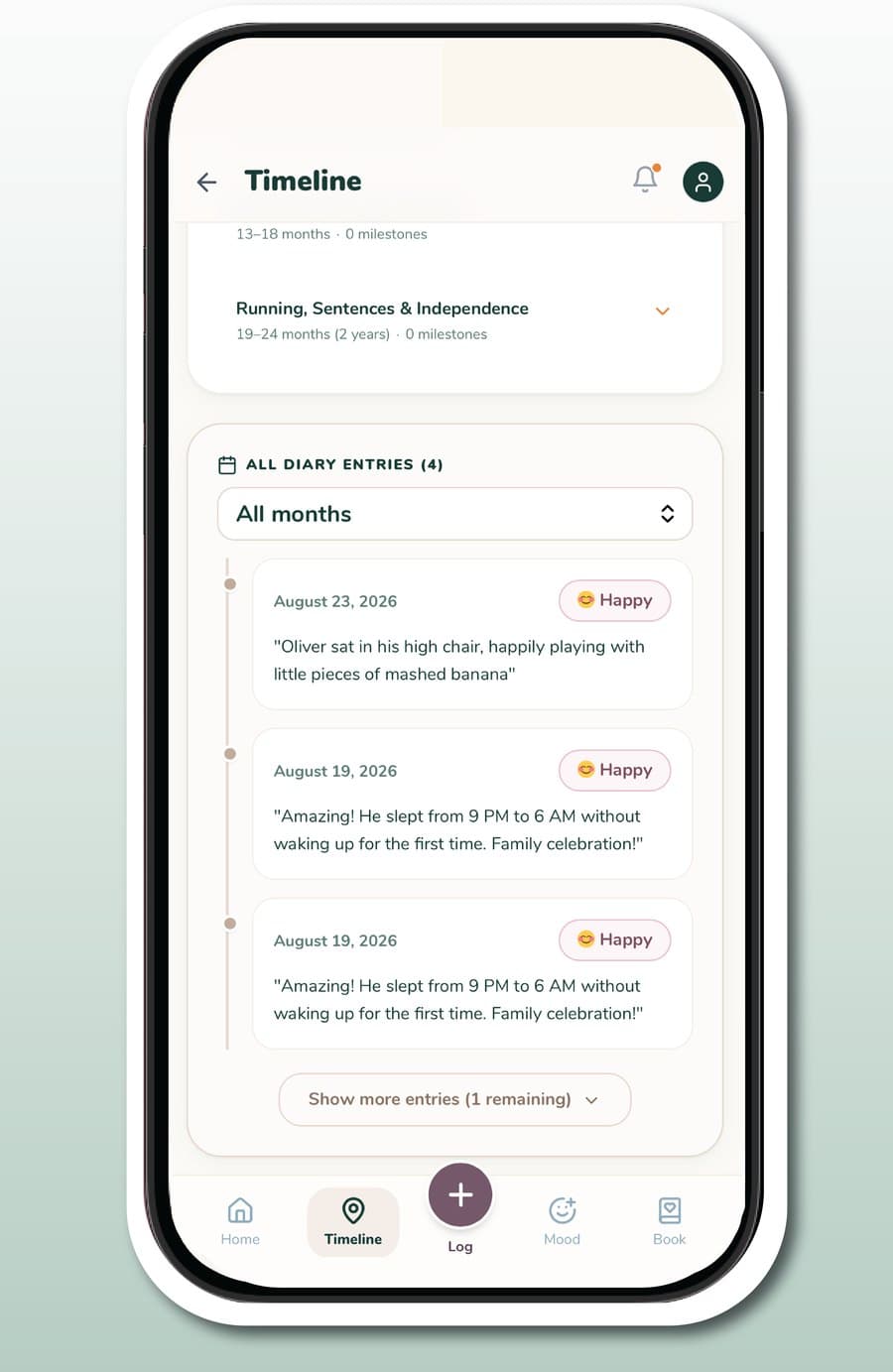 Timeline — routines and memories, organized