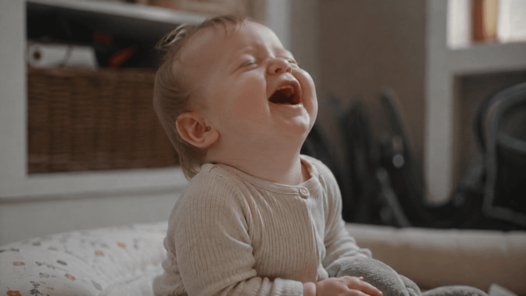 The first time your baby laughs at something you didn't do on purpose