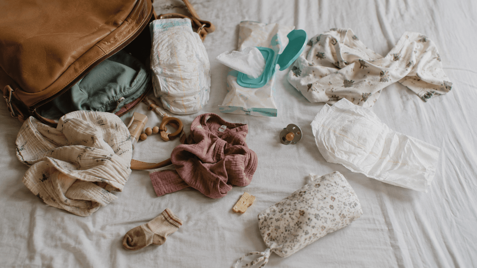 Everything in the changing bag, and what you actually used