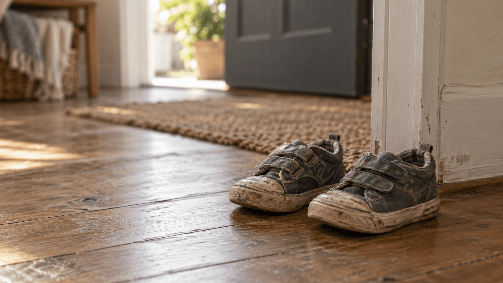 First shoes, first steps, and the gap between them